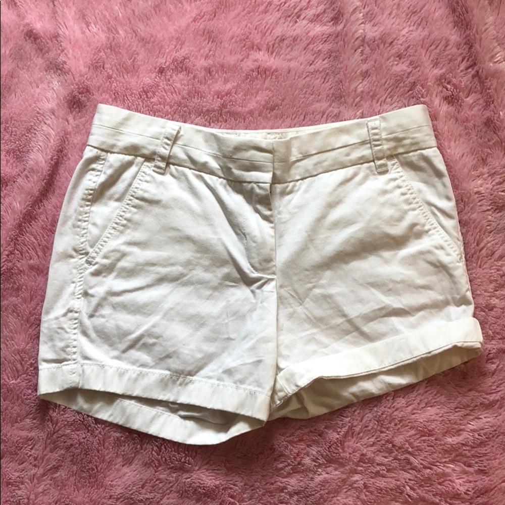 MOVING SALE J Crew white chino shorts